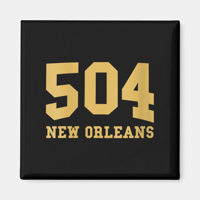 Womens New Orleans Area Code 504 - Hometown Pride  Magnet (Vorne)