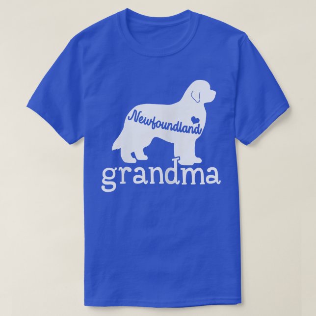 Womens Newfundland Oma gibt Niedliche Neufundlände T-Shirt (Design vorne)