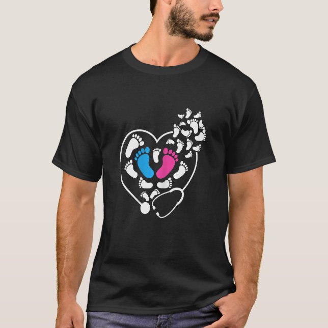 Womens Nicu nurse Baby ICU Nurse Heart T-Shirt (Vorderseite)