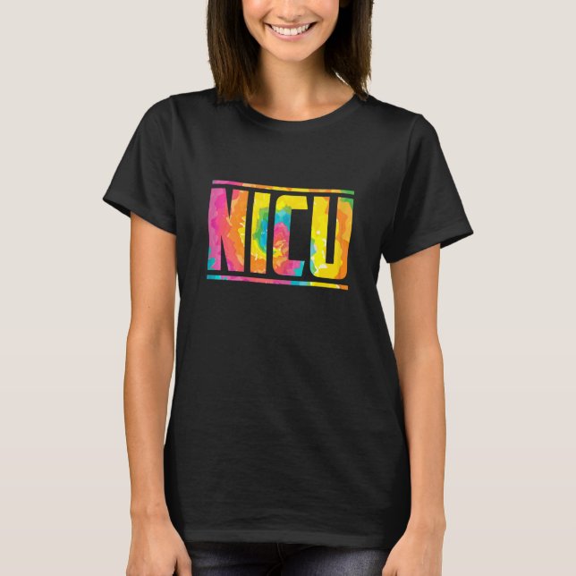 Womens Nicu Nurse Colorful T-Shirt (Vorderseite)