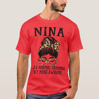 Womens Nina wie ein normales Oma nur mehr awesom T-Shirt