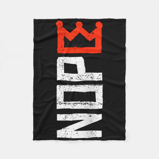 Womens No Kings Protest Sign Vertical Nope V-neck  Fleecedecke (Vorderseite)