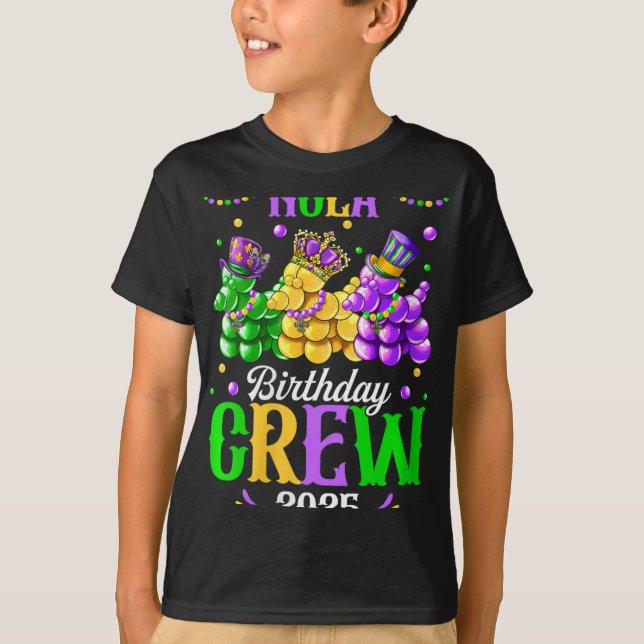 Womens Nola Birthday Crew 2025 New Orleans Mardi G T-Shirt (Vorderseite)