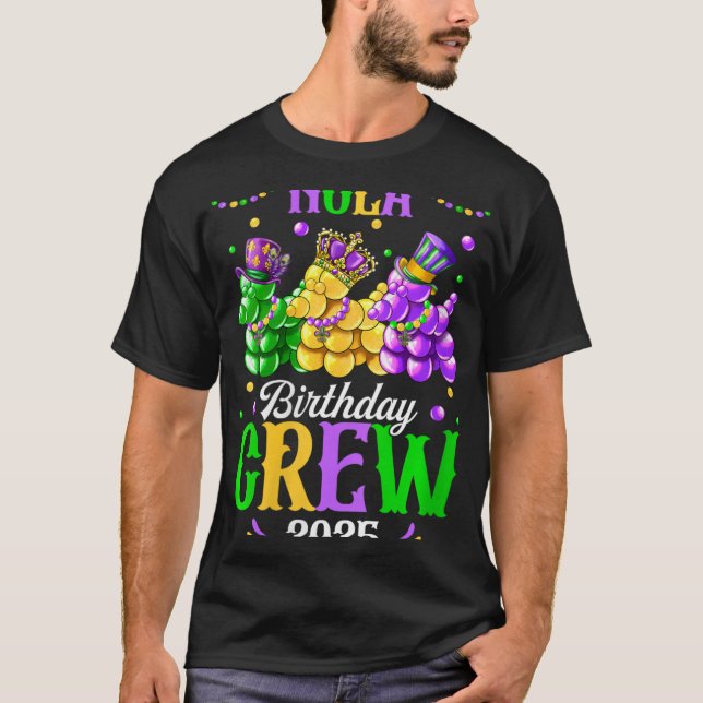 Womens Nola Birthday Crew 2025 New Orleans Mardi G T-Shirt (Vorderseite)