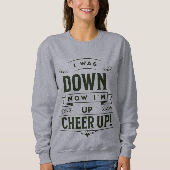 WOMEN'S NOW I'M UP CHEER UP LONG PULLOVER HOODIE  (Vorderseite)