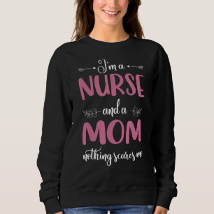 Womens Nurse Ich bin eine Mama und eine Krankensch Sweatshirt