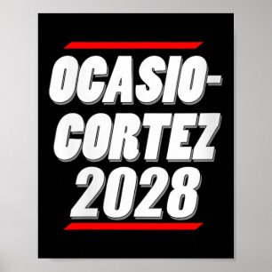 Womens Ocasio-cortez 2028 - Aoc für den Präsidente Poster