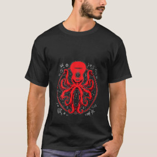 Womens Octopus Gitarre T Music Kraken Electric Bas T-Shirt