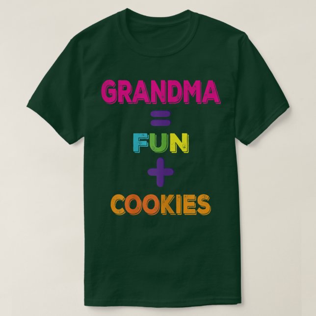Womens Oma gleich Spaß Plus Cookies Funny Grand T-Shirt (Design vorne)