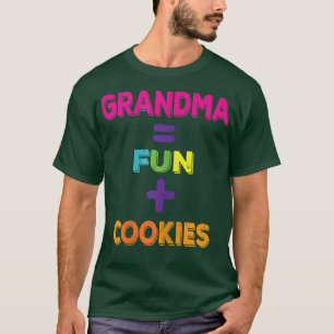 Womens Oma gleich Spaß Plus Cookies Funny Grand T-Shirt