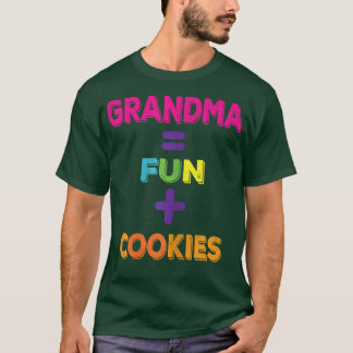 Womens Oma gleich Spaß Plus Cookies Funny Grand T-Shirt