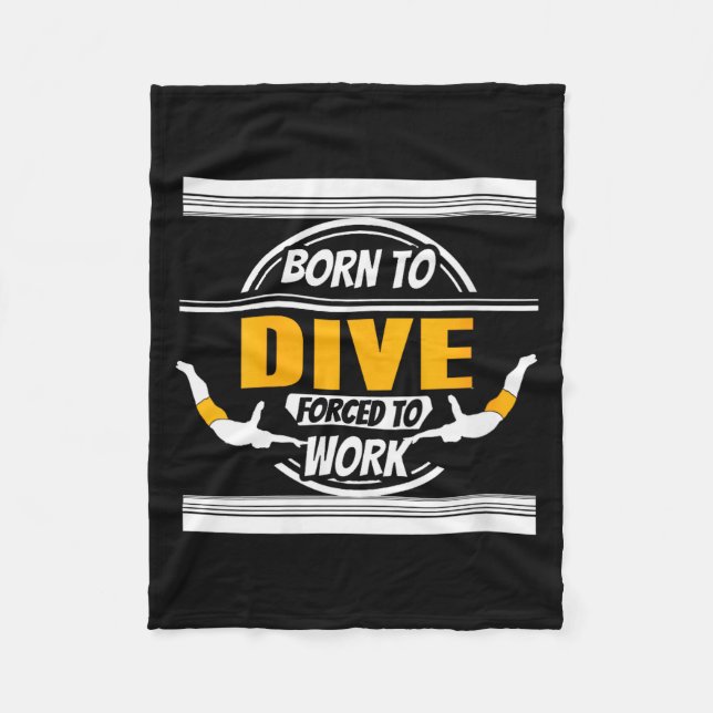 Womens Onate Diver Life Humor Career Balance Joke  Fleecedecke (Vorderseite)