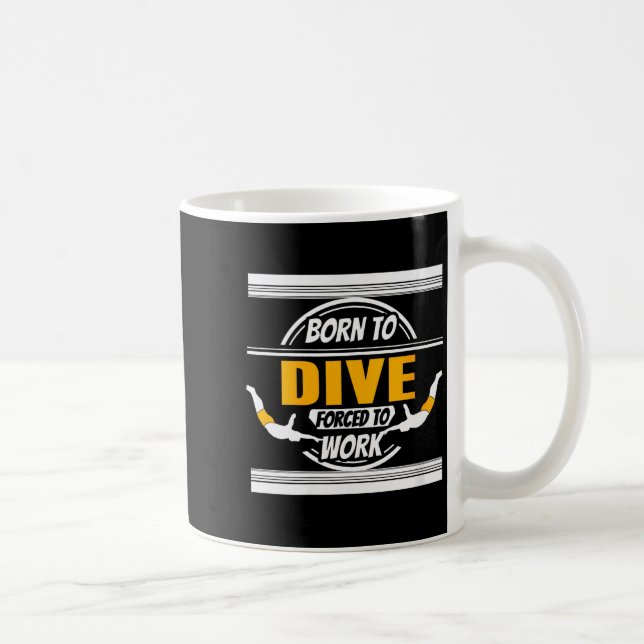 Womens Onate Diver Life Humor Career Balance Joke  Kaffeetasse (Rechts)