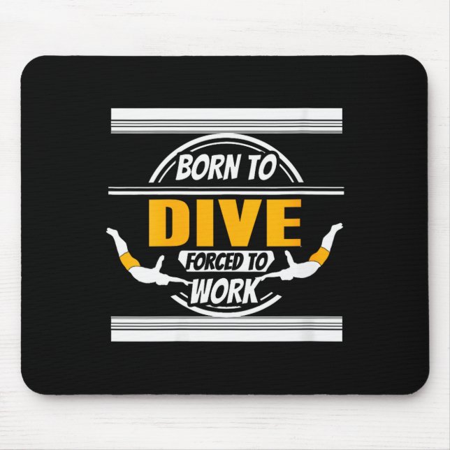 Womens Onate Diver Life Humor Career Balance Joke  Mousepad (Vorne)