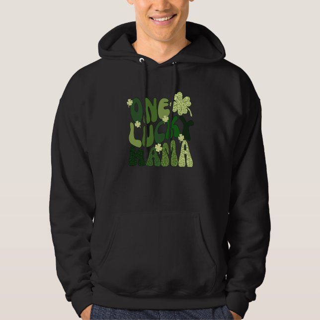 Womens One Lucky Mama St Patricks Day Mom Mother S Hoodie (Vorderseite)