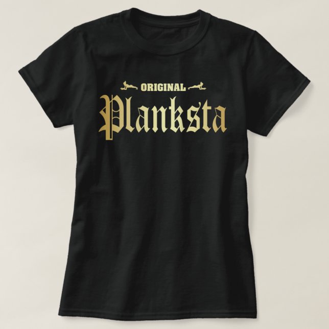 Womens Original Planksta Planster Funny Planks Pil T-Shirt (Design vorne)