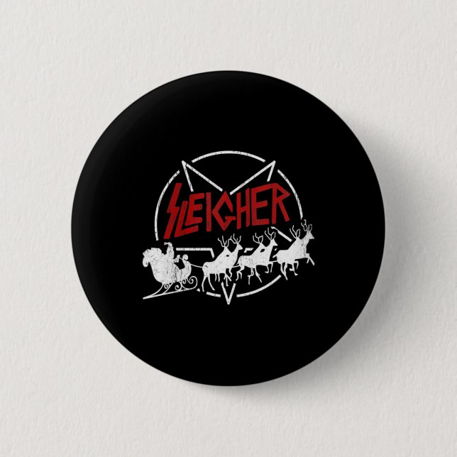 Womens Oversified Ugly Christmas Sweater Vintag Er Button (Vorderseite)