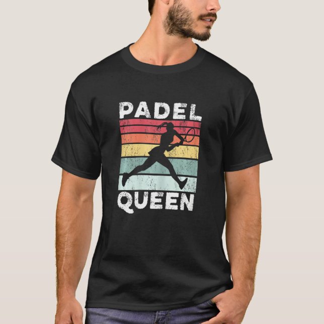 Womens Padel Queen Tennis Sprayer T-Shirt (Vorderseite)