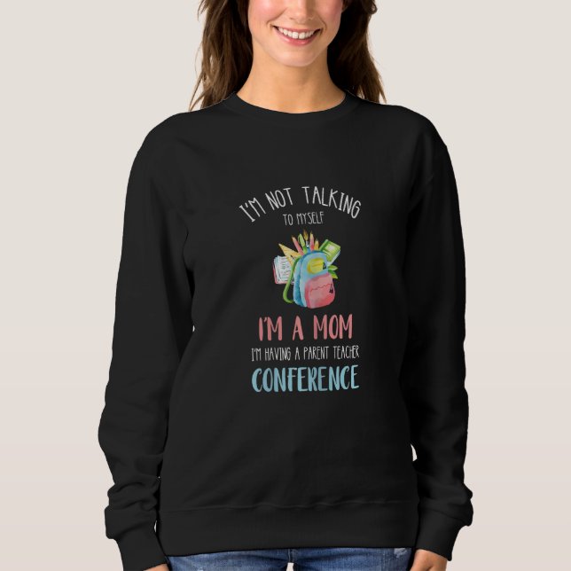 Womens Parent Teacher PTA Mom Parent Teacher Assoc Sweatshirt (Vorderseite)