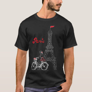 Womens Paris Frankreich Stadt Liebe Eiffelturm Eur T-Shirt