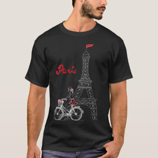 Womens Paris Frankreich Stadt Liebe Eiffelturm Eur T-Shirt