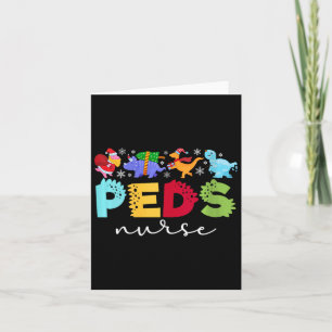 Womens Peds Christmas Peds Nurse Xmas Party Pediat Karte