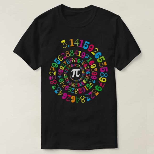 Womens Pi Spiral Novelty Mathematik Geek 314 Pi Ta T-Shirt (Design vorne)