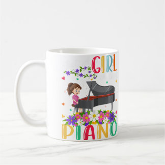 Womens Piano Music Lover Just A Girl Who Loves Pia Kaffeetasse