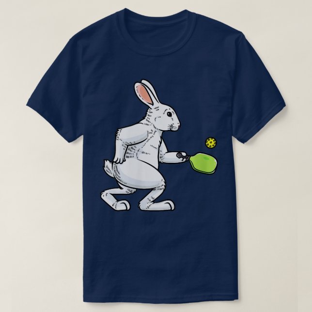 Womens Pickleball Player Rabbit Bunny Bunnies East T-Shirt (Design vorne)