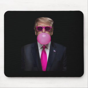 Womens Pink Trump Bubble Gum 2024 Abstimmung Präsi Mousepad