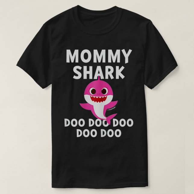 Womens Pinkfong Mommy Shark Offiziell  T-Shirt (Design vorne)