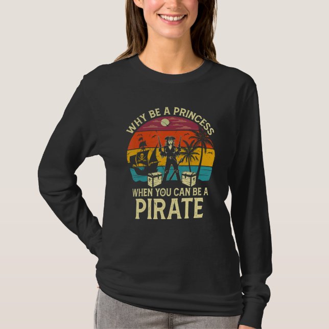 Womens Pirate Freebooter Saying For A Of A Caribbe T-Shirt (Vorderseite)