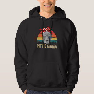 Womens Pitbull Pittie Mama Pitbull Momma Pibble Hoodie