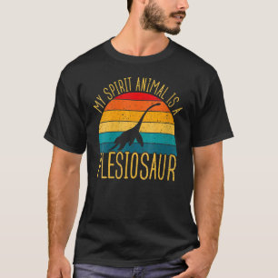 Womens Plesiosaurus My Spirit Animal Dinosaurier T-Shirt