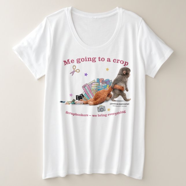 Women's Plus Shirt Punch the Monkey (Design vorne)