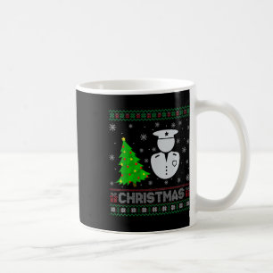 Womens Policeman Xmas Tree Lighting Ugly Weihnacht Kaffeetasse