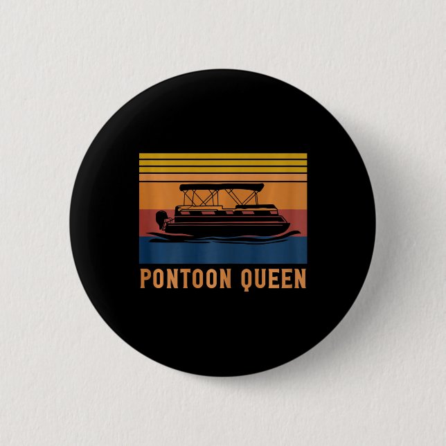 Womens Pontoon Queen Lake and Bootlinie Captai Button (Vorderseite)