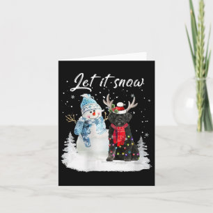 Womens Portugiesischer Wasserdog Santa Dog Weihnac Karte