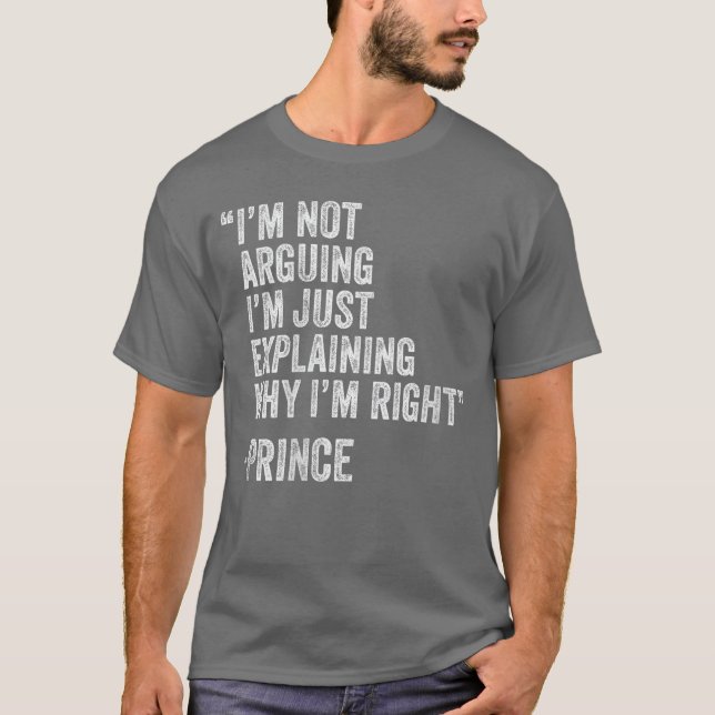 Womens Prince Quote Funny Birthday Custom Name Ide T-Shirt (Vorderseite)