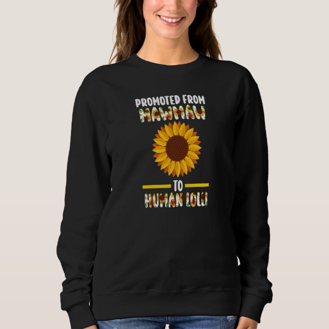 Womens promoted from dog Mawmaw to human Mawmaw gr Sweatshirt (Vorderseite)