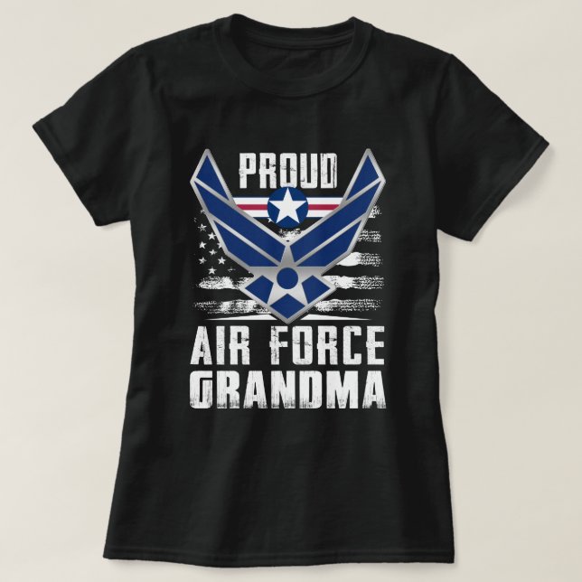 Womens Proud Air Force US Air Force Milita T-Shirt (Design vorne)