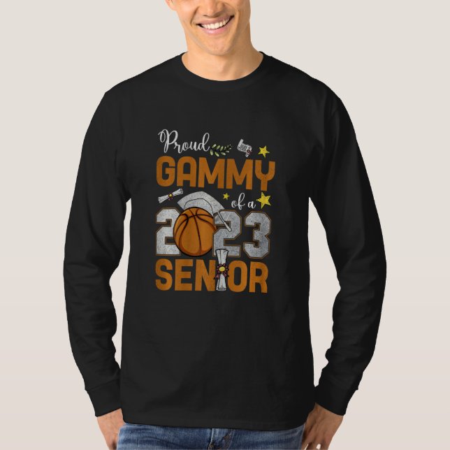 Womens Proud Gammy Of A 2023 Senior Basketball Gra T-Shirt (Vorderseite)