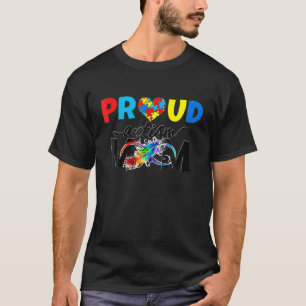 Womens Proud Mom Autism Awareness Family Matching T-Shirt