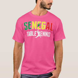 Womens Proud Senegal Table Tennis Lover Jersey Sen T-Shirt