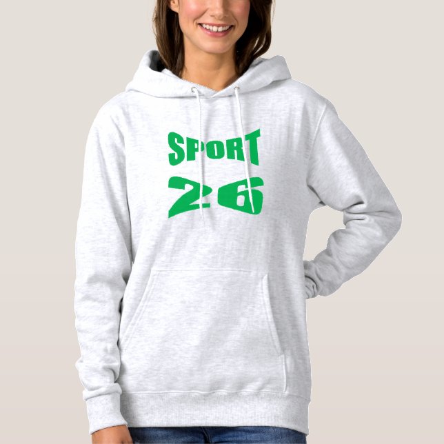Women's Pullover Hoodie ash  SPORT 26 (Vorderseite)