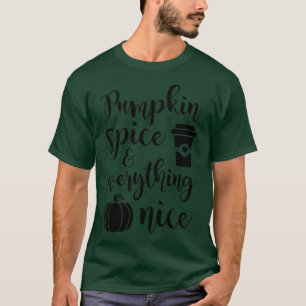 Womens Pumpkin Gewürz und alles Nizza Herbst Autu T-Shirt