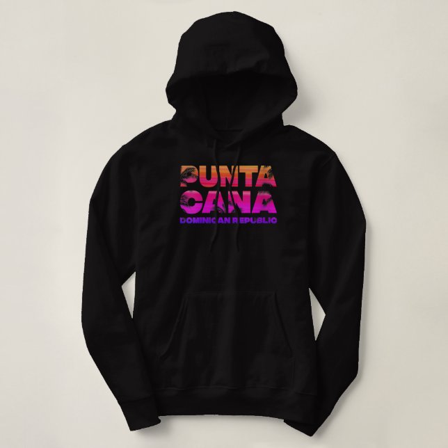 Womens Punta Cana Vacation Souvenir Palme Trees Tr Hoodie (Design vorne)