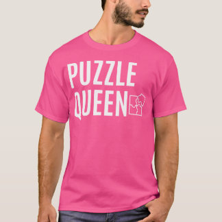 Womens Puzzle Queen Jigsaw Puzzle Master T-Shirt