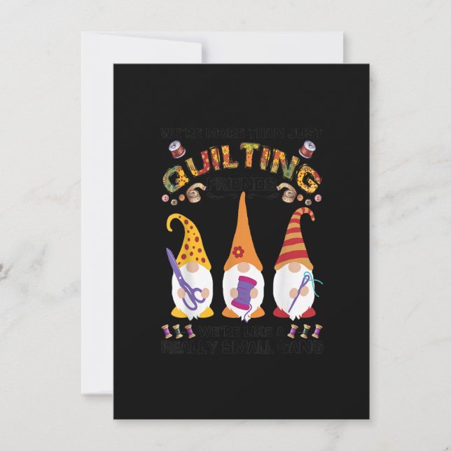 Womens Quilter waren mehr als nur Freunde zu quilt Einladung (Vorderseite)