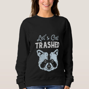 Womens Racoon Lasse Trashed Raccoon Sweatshirt